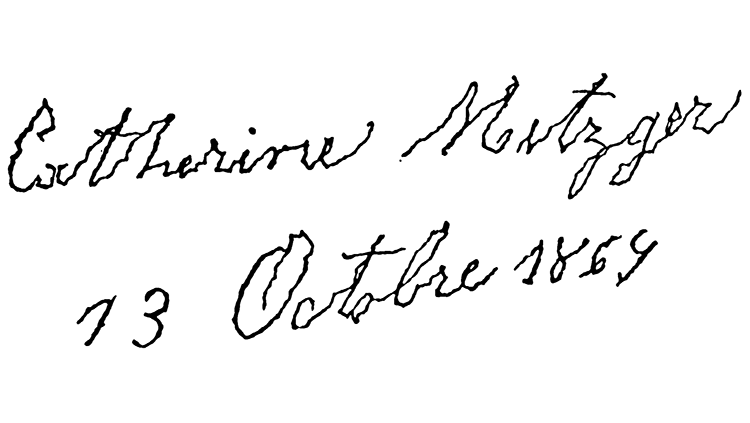 Handwriting in black ink, showing Parksin's severity 
