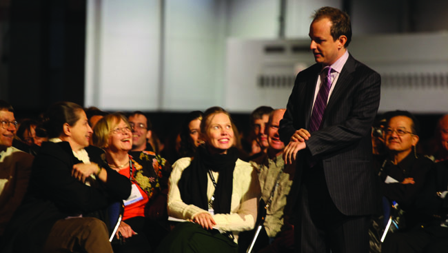 Magician Apollo Robbins in audience