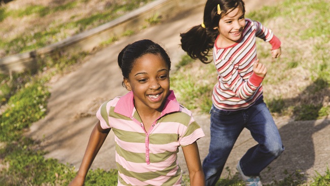 Children playing.