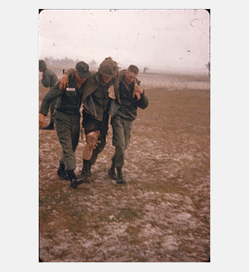 Wounded Soldier in Vietnam