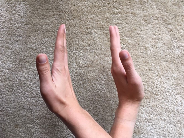 Hands crossed