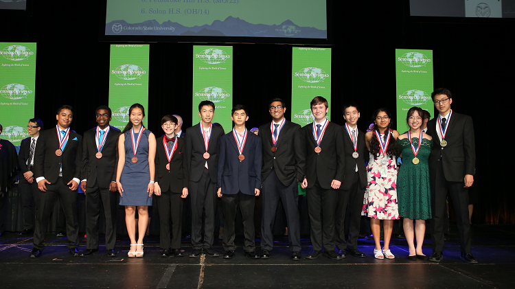 Winners of the 2018 Science Olympiad Division C Anatomy and Physiology competition.