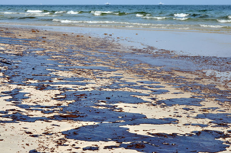 Remnants of the gulf oil spill 