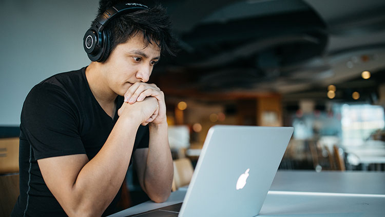 Man with laptop